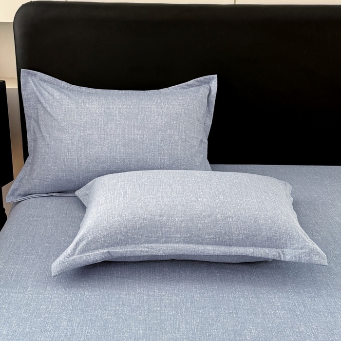 梦舒羽 2025新款原麻枕套宿舍单人枕芯套枕头套内胆套仿亚麻 帝都蓝