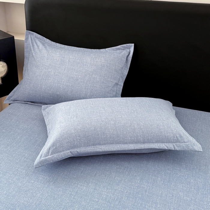 91家纺网 家纺一手货源 找家纺 梦舒羽 2025新款原麻枕套宿舍单人枕芯套枕头套内胆套仿亚麻 帝都蓝