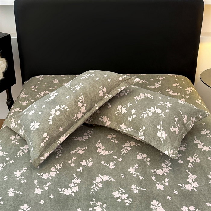 91家纺网 家纺一手货源 找家纺 梦舒羽 2025新款原麻枕套宿舍单人枕芯套枕头套内胆套仿亚麻 曼妙花园