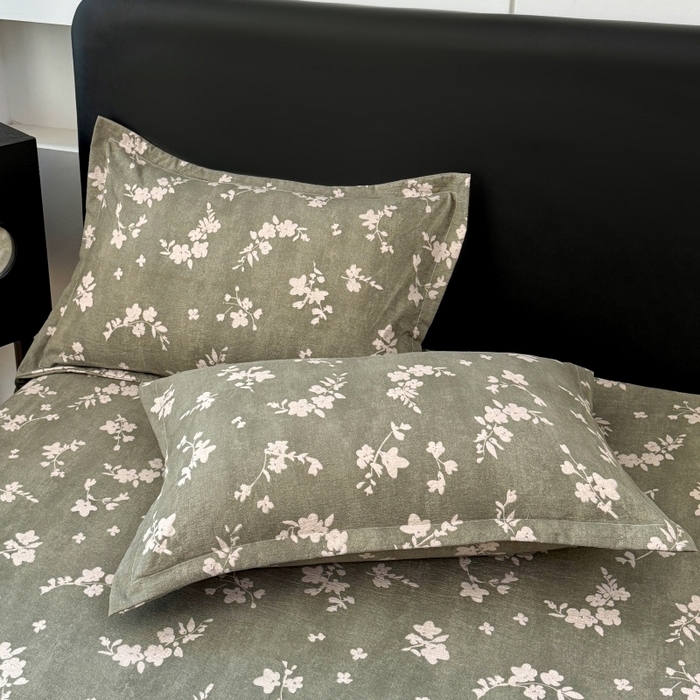 91家纺网 家纺一手货源 找家纺 梦舒羽 2025新款原麻枕套宿舍单人枕芯套枕头套内胆套仿亚麻 曼妙花园