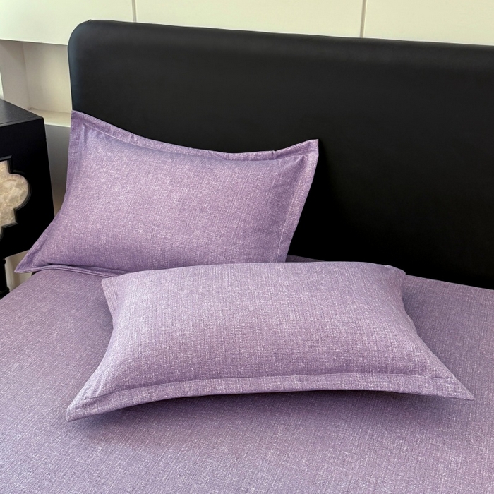 91家纺网 家纺一手货源 找家纺 梦舒羽 2025新款原麻枕套宿舍单人枕芯套枕头套内胆套仿亚麻 罗兰紫