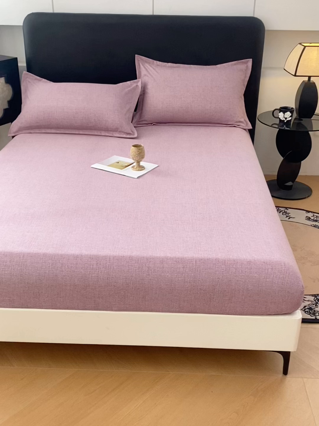 91家纺网 家纺一手货源 找家纺 梦舒羽 2025新款原麻枕套宿舍单人枕芯套枕头套内胆套仿亚麻 星野紫