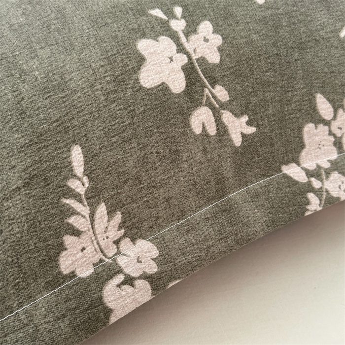 91家纺网 家纺一手货源 找家纺 梦舒羽 2025新款原麻双人枕套宿舍情侣枕芯套家用加长枕头套内胆套仿亚麻 曼妙花园