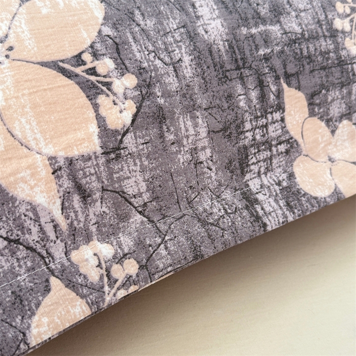 91家纺网 家纺一手货源 找家纺 梦舒羽 2025新款原麻双人枕套宿舍情侣枕芯套家用加长枕头套内胆套仿亚麻 陌上花开-咖