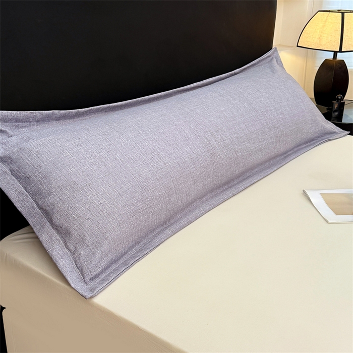 91家纺网 家纺一手货源 找家纺 （总）梦舒羽 2025新款原麻双人枕套宿舍情侣枕芯套家用加长枕头套内胆套仿亚麻