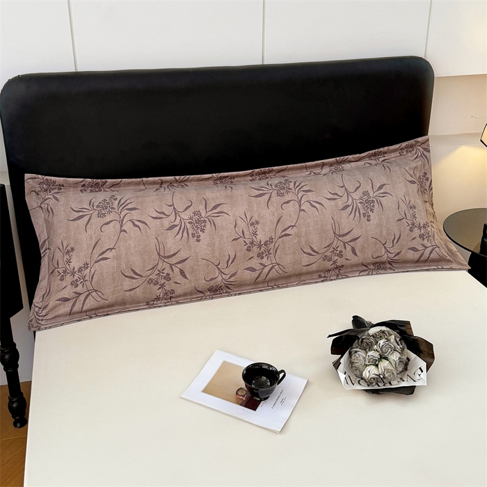 91家纺网 家纺一手货源 找家纺 梦舒羽 2025新款原麻双人枕套宿舍情侣枕芯套家用加长枕头套内胆套仿亚麻 素锦