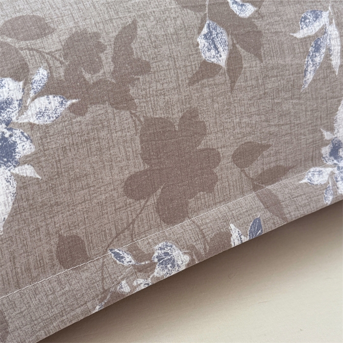 91家纺网 家纺一手货源 找家纺 梦舒羽 2025新款原麻双人枕套宿舍情侣枕芯套家用加长枕头套内胆套仿亚麻 漫步花丛-蓝