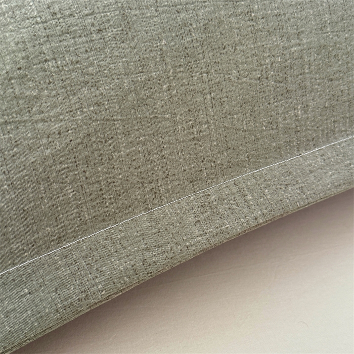 91家纺网 家纺一手货源 找家纺 梦舒羽 2025新款原麻双人枕套宿舍情侣枕芯套家用加长枕头套内胆套仿亚麻 云杉绿