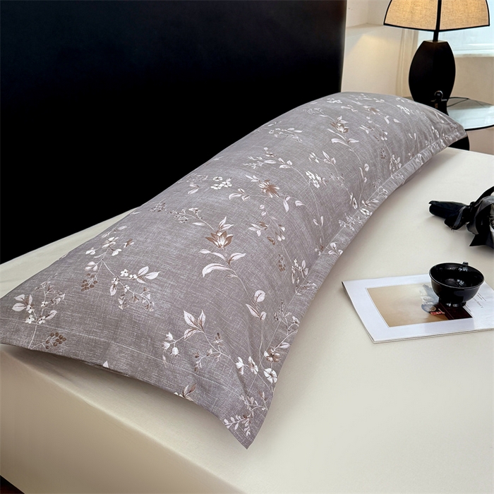 91家纺网 家纺一手货源 找家纺 梦舒羽 2025新款原麻双人枕套宿舍情侣枕芯套家用加长枕头套内胆套仿亚麻 花蕾