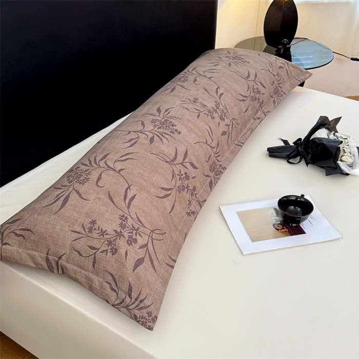 91家纺网 家纺一手货源 找家纺 梦舒羽 2025新款原麻双人枕套宿舍情侣枕芯套家用加长枕头套内胆套仿亚麻 素锦