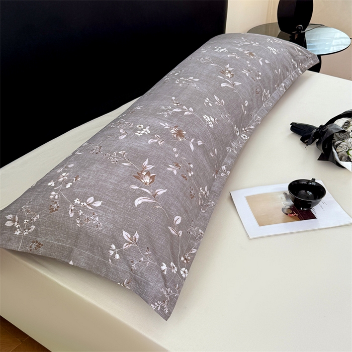 91家纺网 家纺一手货源 找家纺 梦舒羽 2025新款原麻双人枕套宿舍情侣枕芯套家用加长枕头套内胆套仿亚麻 花蕾