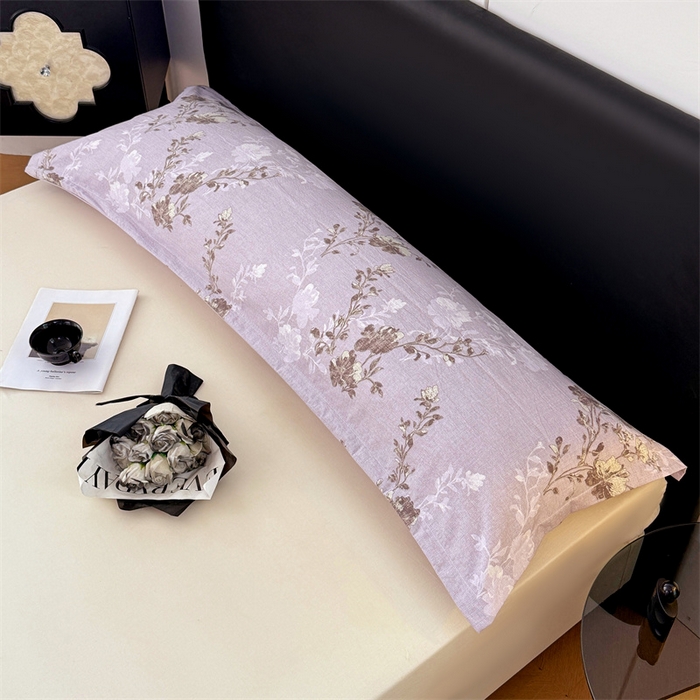 91家纺网 家纺一手货源 找家纺 梦舒羽 2025新款原麻双人枕套宿舍情侣枕芯套家用加长枕头套内胆套仿亚麻 春风序