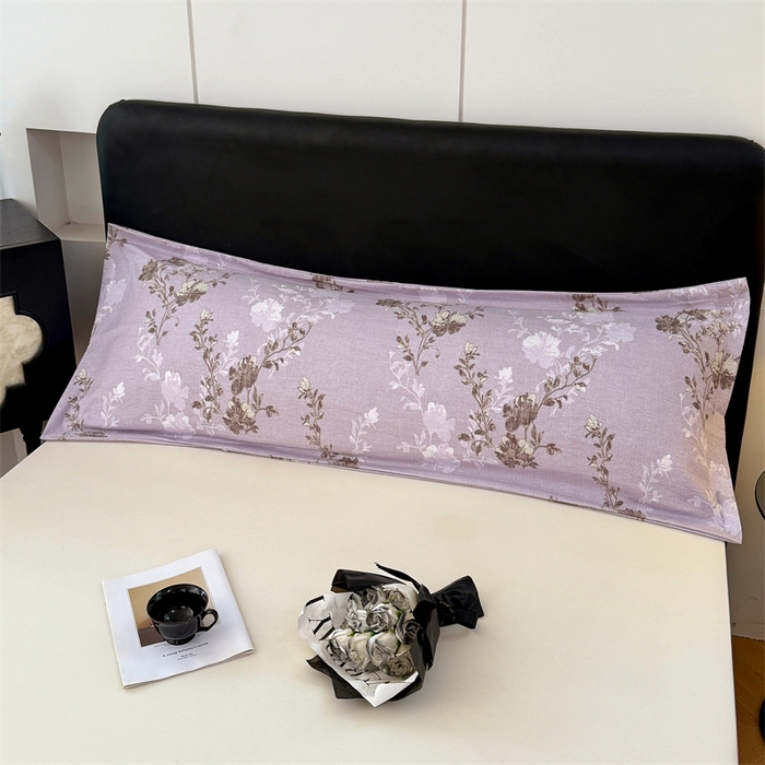 91家纺网 家纺一手货源 找家纺 梦舒羽 2025新款原麻双人枕套宿舍情侣枕芯套家用加长枕头套内胆套仿亚麻 春风序