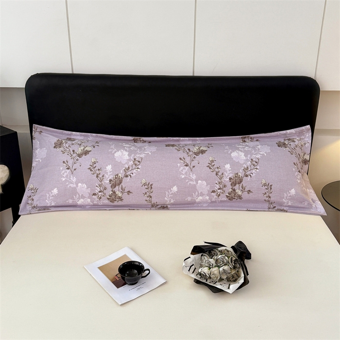 91家纺网 家纺一手货源 找家纺 梦舒羽 2025新款原麻双人枕套宿舍情侣枕芯套家用加长枕头套内胆套仿亚麻 春风序