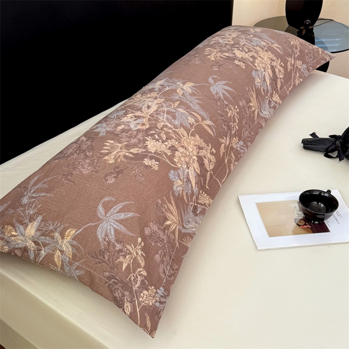 91家纺网 家纺一手货源 找家纺 梦舒羽 2025新款原麻双人枕套宿舍情侣枕芯套家用加长枕头套内胆套仿亚麻 金枝玉叶