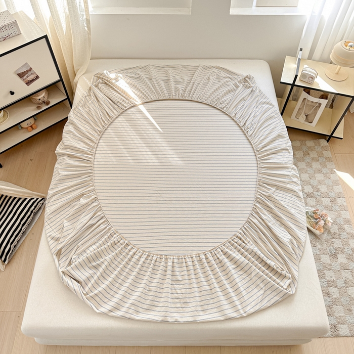 91家纺网 家纺一手货源 找家纺 佳汐蓝家纺 2025新款秋冬水洗棉单床笠单品床笠单件床笠 奶萌狮