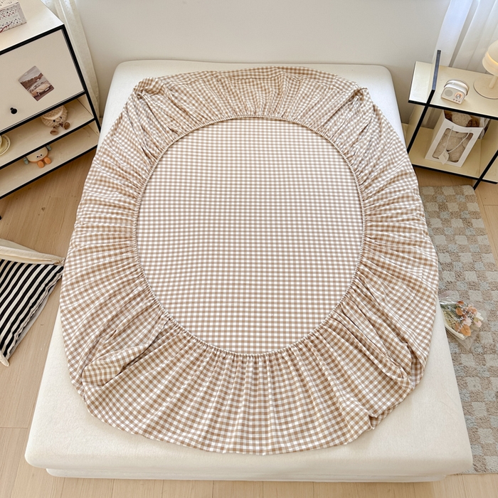 91家纺网 家纺一手货源 找家纺 佳汐蓝家纺 2025新款秋冬水洗棉单床笠单品床笠单件床笠 小棕熊