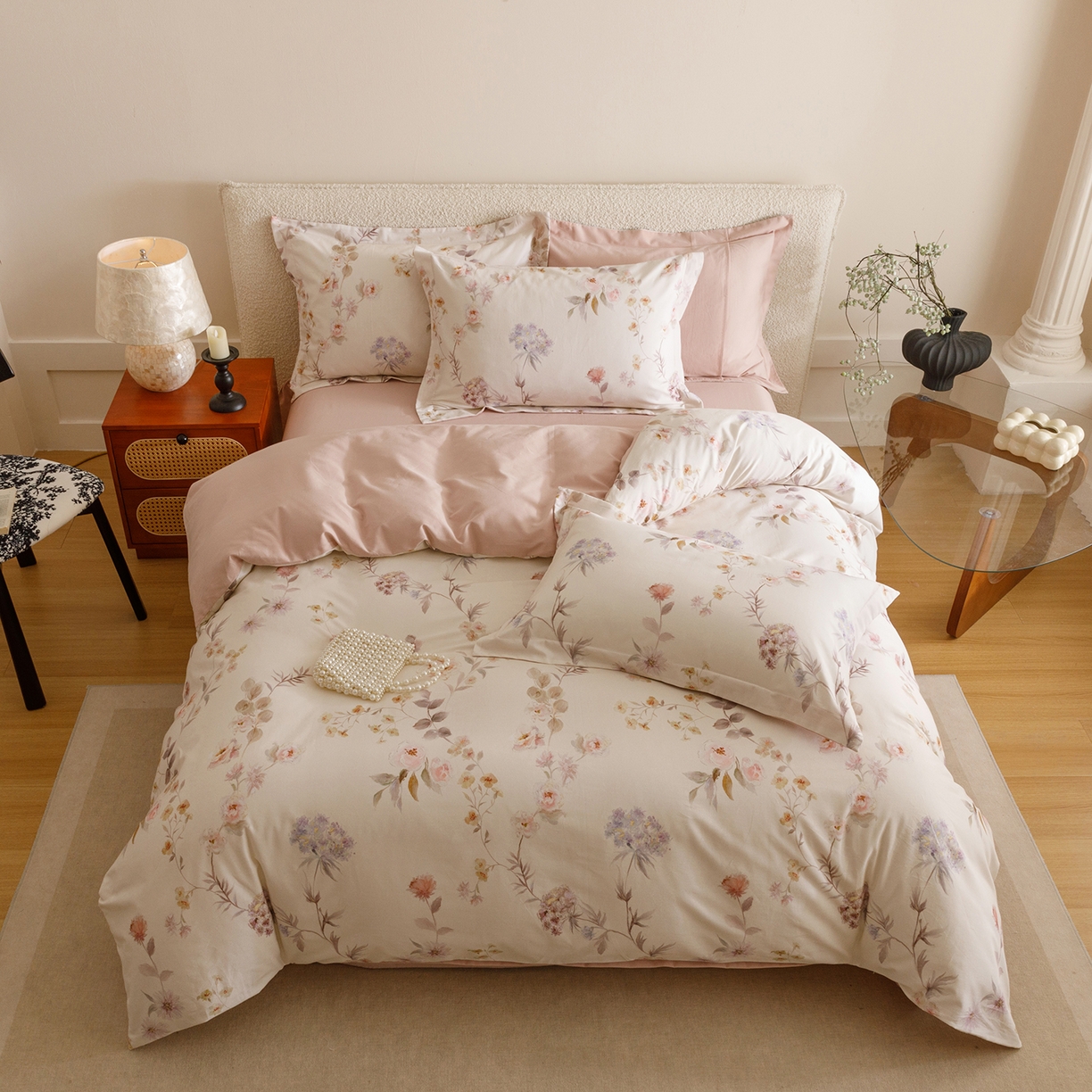 91家纺网 家纺一手货源 找家纺 （总）爱思佳 2025新款加厚全棉纯棉磨毛数码印花四件套