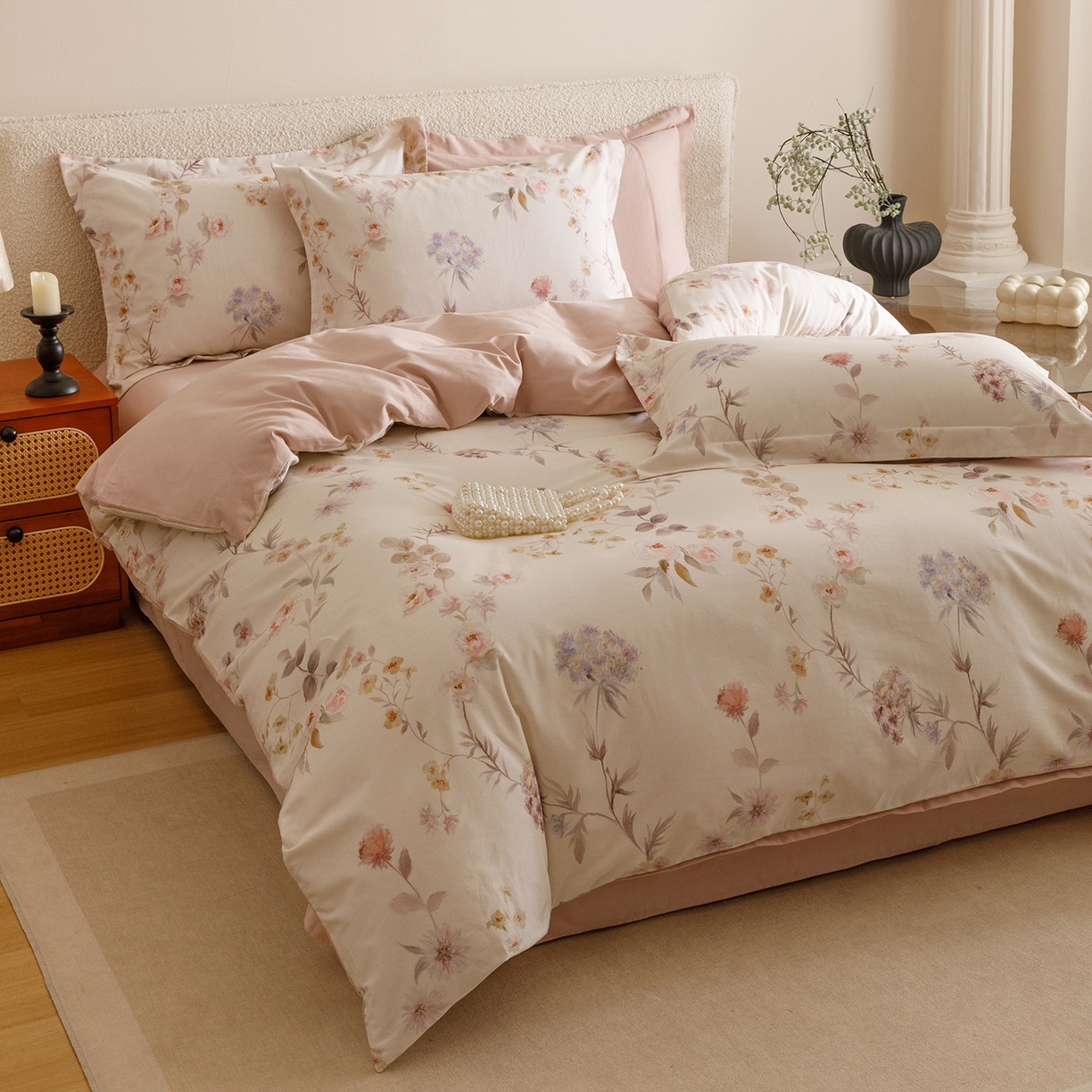 91家纺网 家纺一手货源 找家纺 （总）爱思佳 2025新款加厚全棉纯棉磨毛数码印花四件套