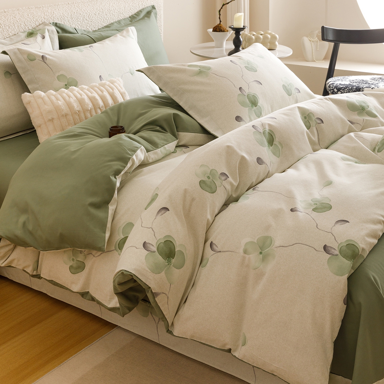 91家纺网 家纺一手货源 找家纺 （总）爱思佳 2025新款加厚全棉纯棉磨毛数码印花四件套