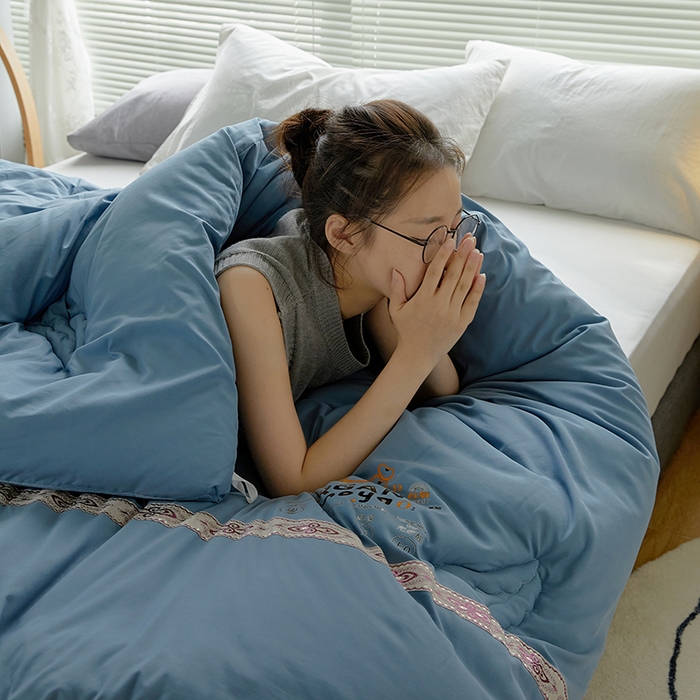 91家纺网 家纺一手货源 找家纺 （总）VIP被业 2025新款爱永恒大豆冬被水洗棉春秋被被子被芯