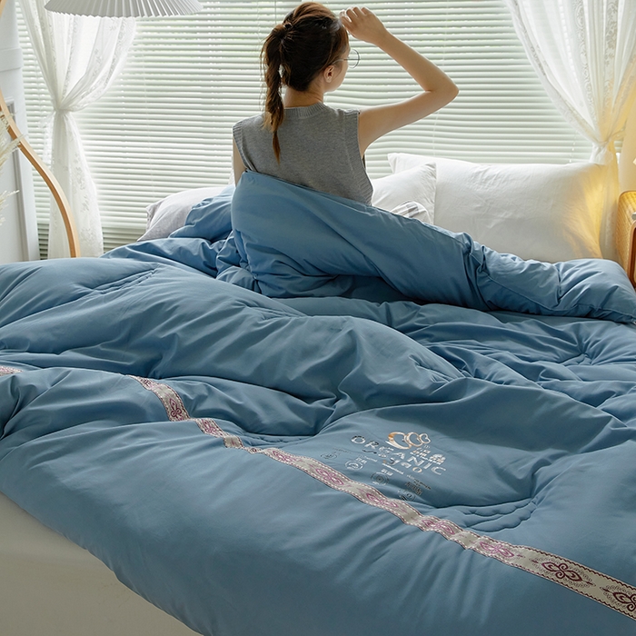 91家纺网 家纺一手货源 找家纺 （总）VIP被业 2025新款爱永恒大豆冬被水洗棉春秋被被子被芯