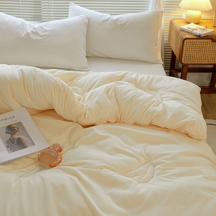 91家纺网 家纺一手货源 找家纺 VIP被业 2025新款爱永恒大豆冬被水洗棉春秋被被子被芯 爱永恒-琉璃米