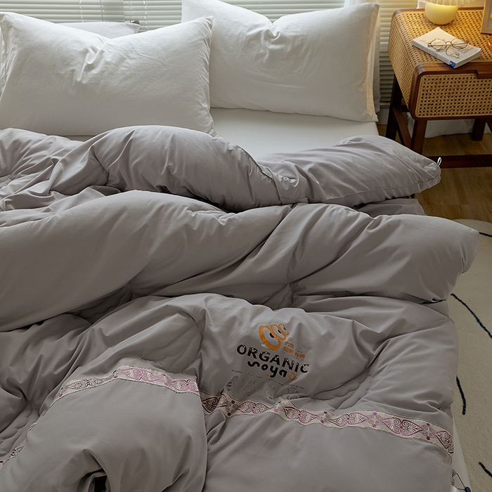 91家纺网 家纺一手货源 找家纺 VIP被业 2025新款爱永恒大豆冬被水洗棉春秋被被子被芯 爱永恒-绅士灰