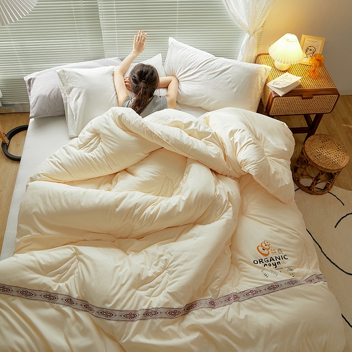 91家纺网 家纺一手货源 找家纺 VIP被业 2025新款爱永恒大豆冬被水洗棉春秋被被子被芯 爱永恒-琉璃米