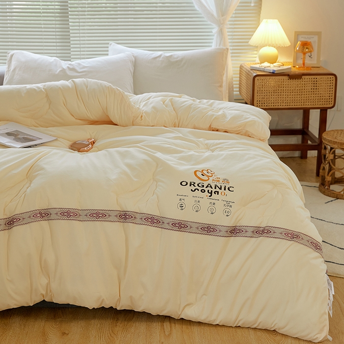 91家纺网 家纺一手货源 找家纺 VIP被业 2025新款爱永恒大豆冬被水洗棉春秋被被子被芯 爱永恒-琉璃米