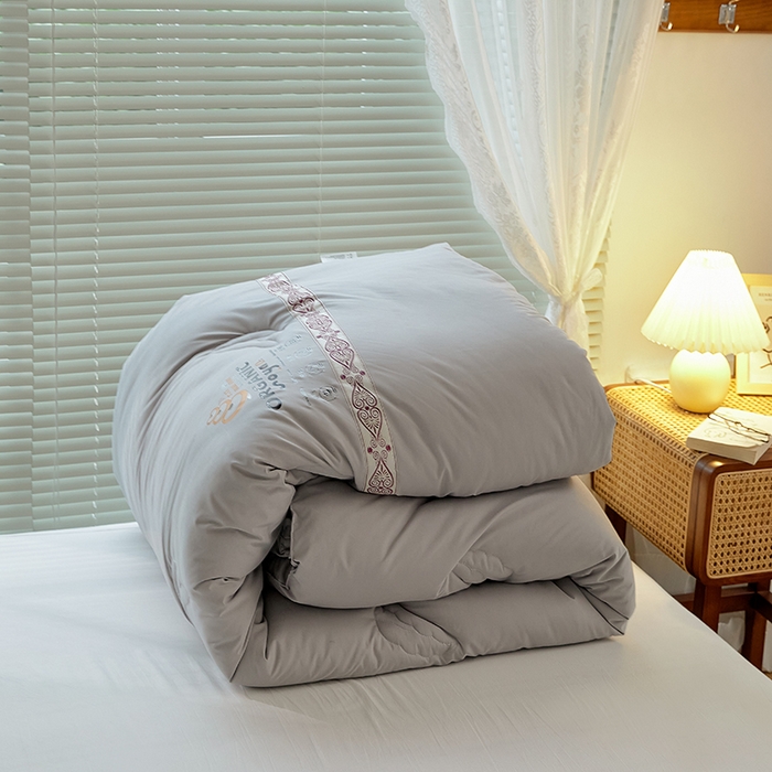 91家纺网 家纺一手货源 找家纺 VIP被业 2025新款爱永恒大豆冬被水洗棉春秋被被子被芯 爱永恒-绅士灰