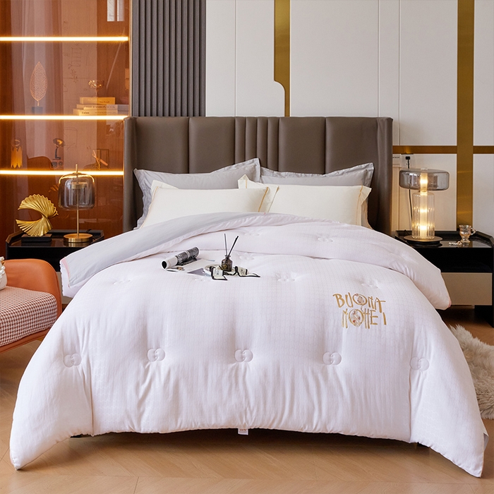 91家纺网 家纺一手货源 找家纺 （总）VIP被业 2025新款提压花立体大豆冬被磨毛春秋被被芯