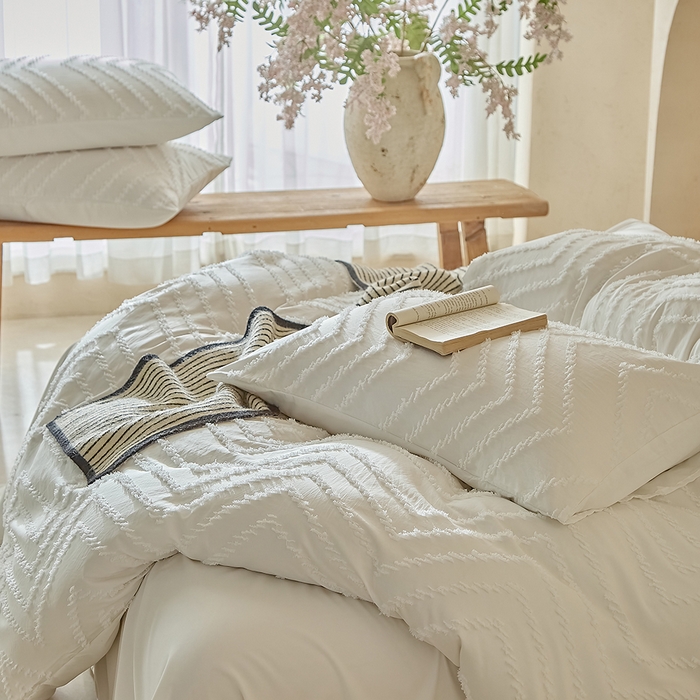 91家纺网 家纺一手货源 找家纺 （总）缘生活 2025新款立体剪花A面剪花面料B面加厚磨毛布料四件套