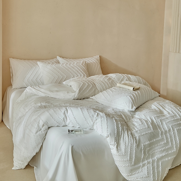 91家纺网 家纺一手货源 找家纺 （总）缘生活 2025新款立体剪花A面剪花面料B面加厚磨毛布料四件套