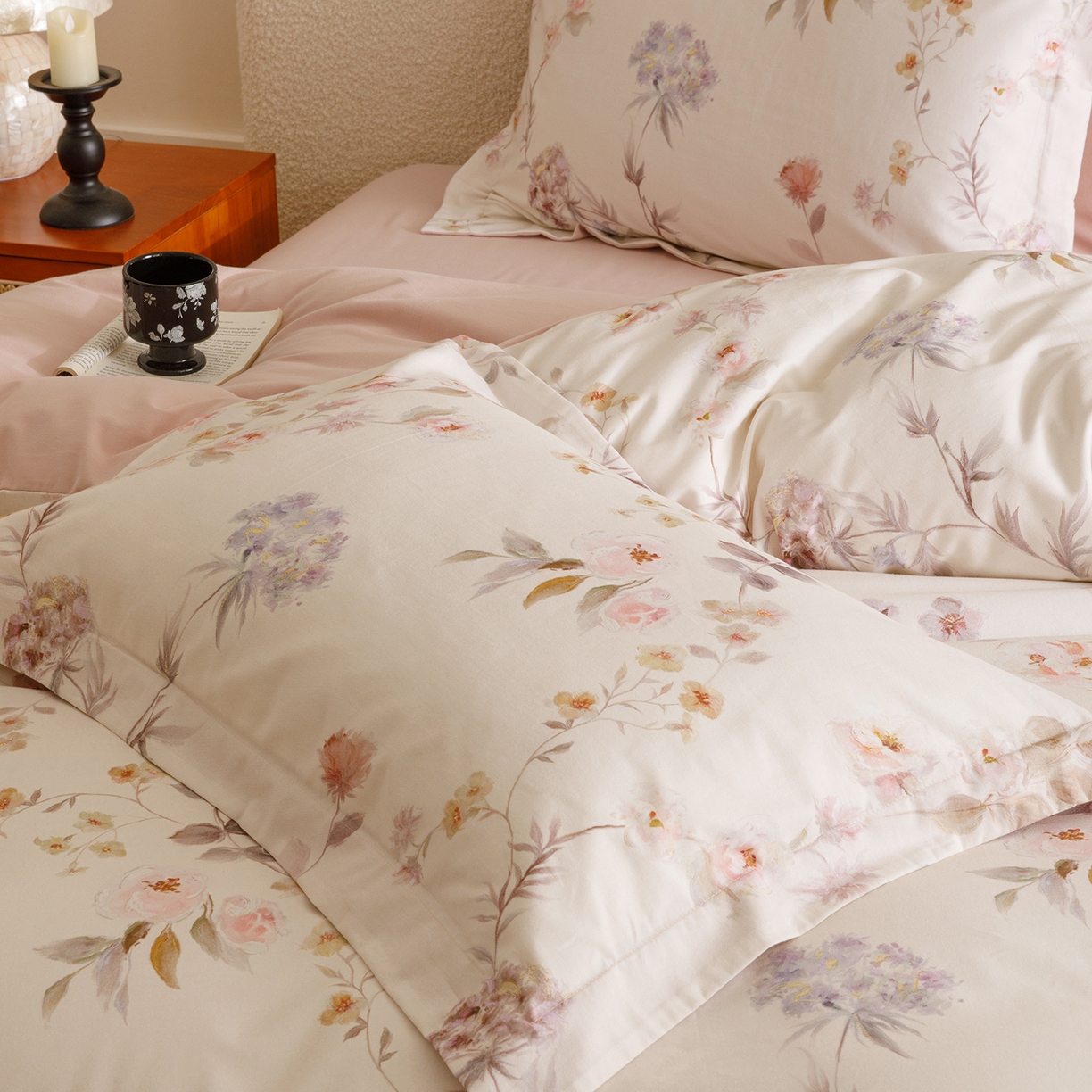 91家纺网 家纺一手货源 找家纺 爱思佳 2025新款加厚全棉纯棉磨毛数码印花四件套 初茅