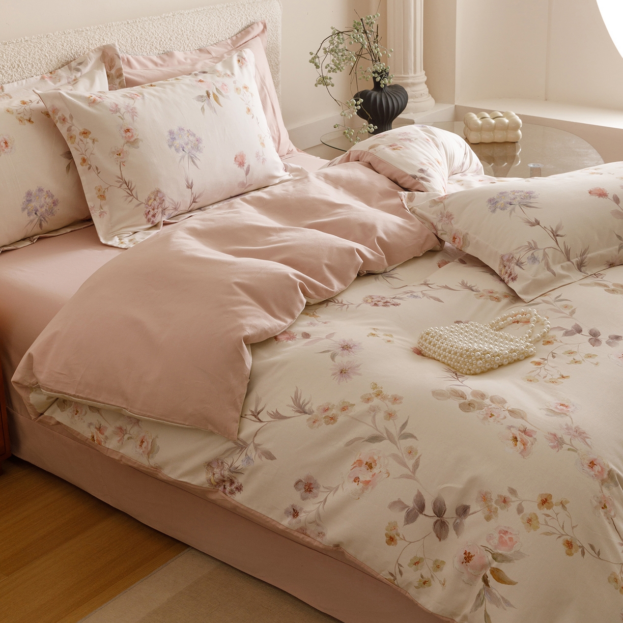 91家纺网 家纺一手货源 找家纺 爱思佳 2025新款加厚全棉纯棉磨毛数码印花四件套 初茅