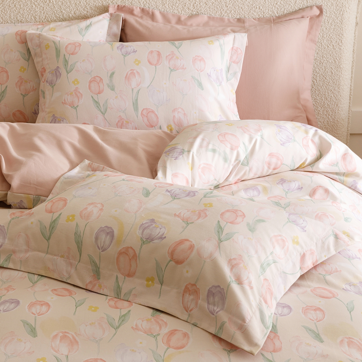 91家纺网 家纺一手货源 找家纺 爱思佳 2025新款加厚全棉纯棉磨毛数码印花四件套 春光郁金