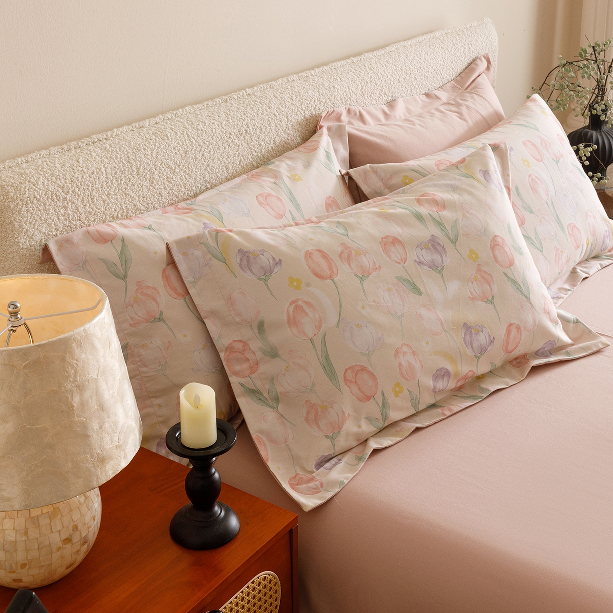 91家纺网 家纺一手货源 找家纺 爱思佳 2025新款加厚全棉纯棉磨毛数码印花四件套 春光郁金