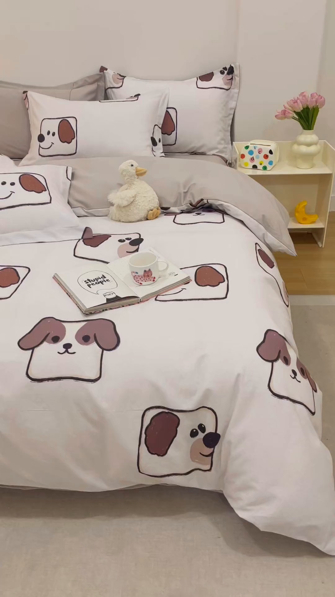 91家纺网 家纺一手货源 找家纺 爱思佳 2025新款加厚全棉纯棉磨毛数码印花四件套 豆包