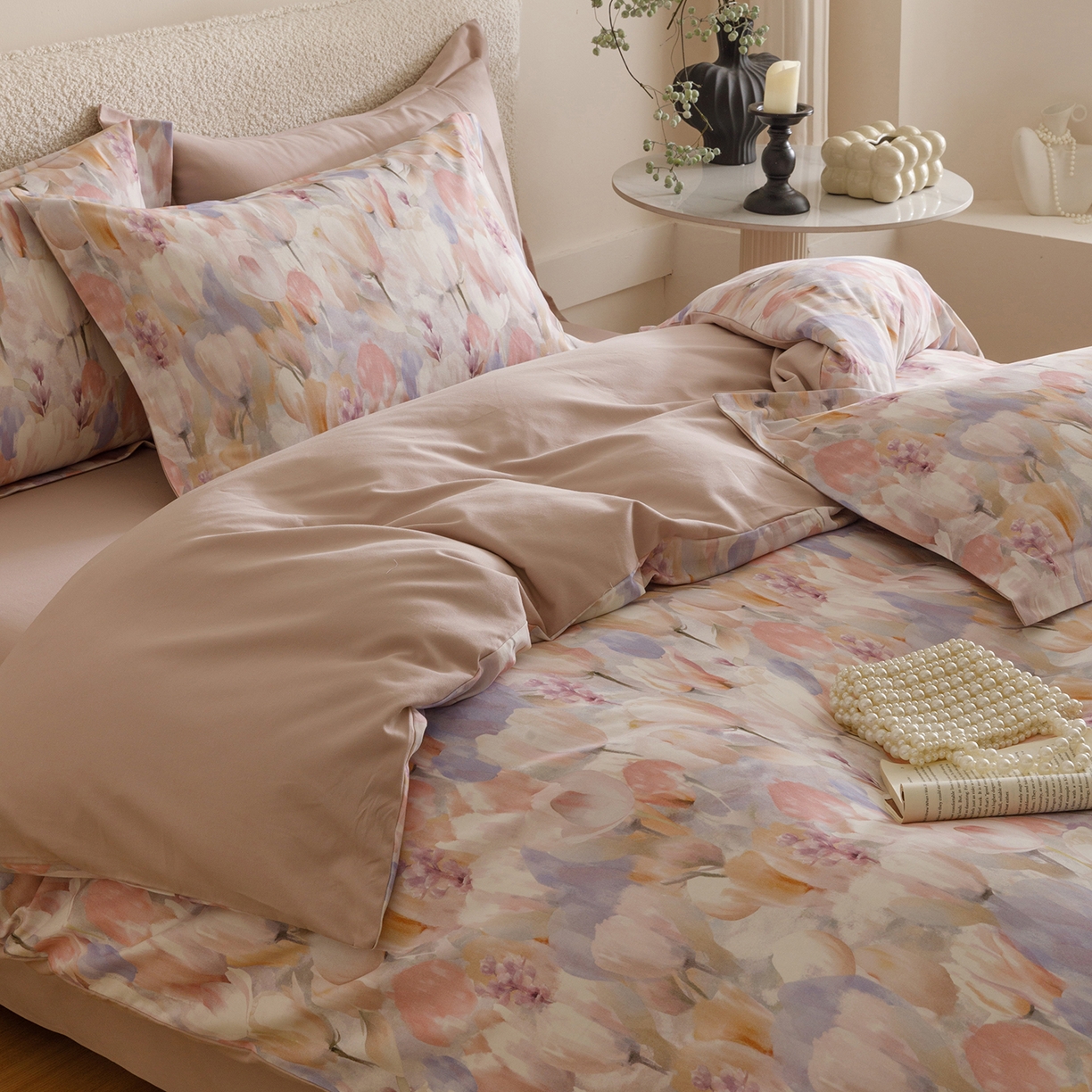 91家纺网 家纺一手货源 找家纺 爱思佳 2025新款加厚全棉纯棉磨毛数码印花四件套 花絮