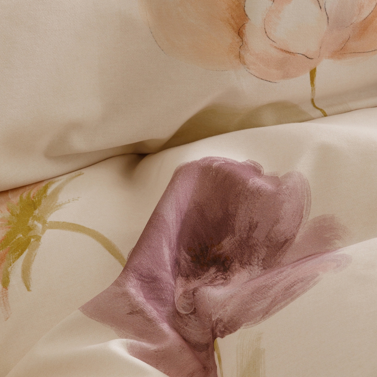 91家纺网 家纺一手货源 找家纺 爱思佳 2025新款加厚全棉纯棉磨毛数码印花四件套 惊鸿