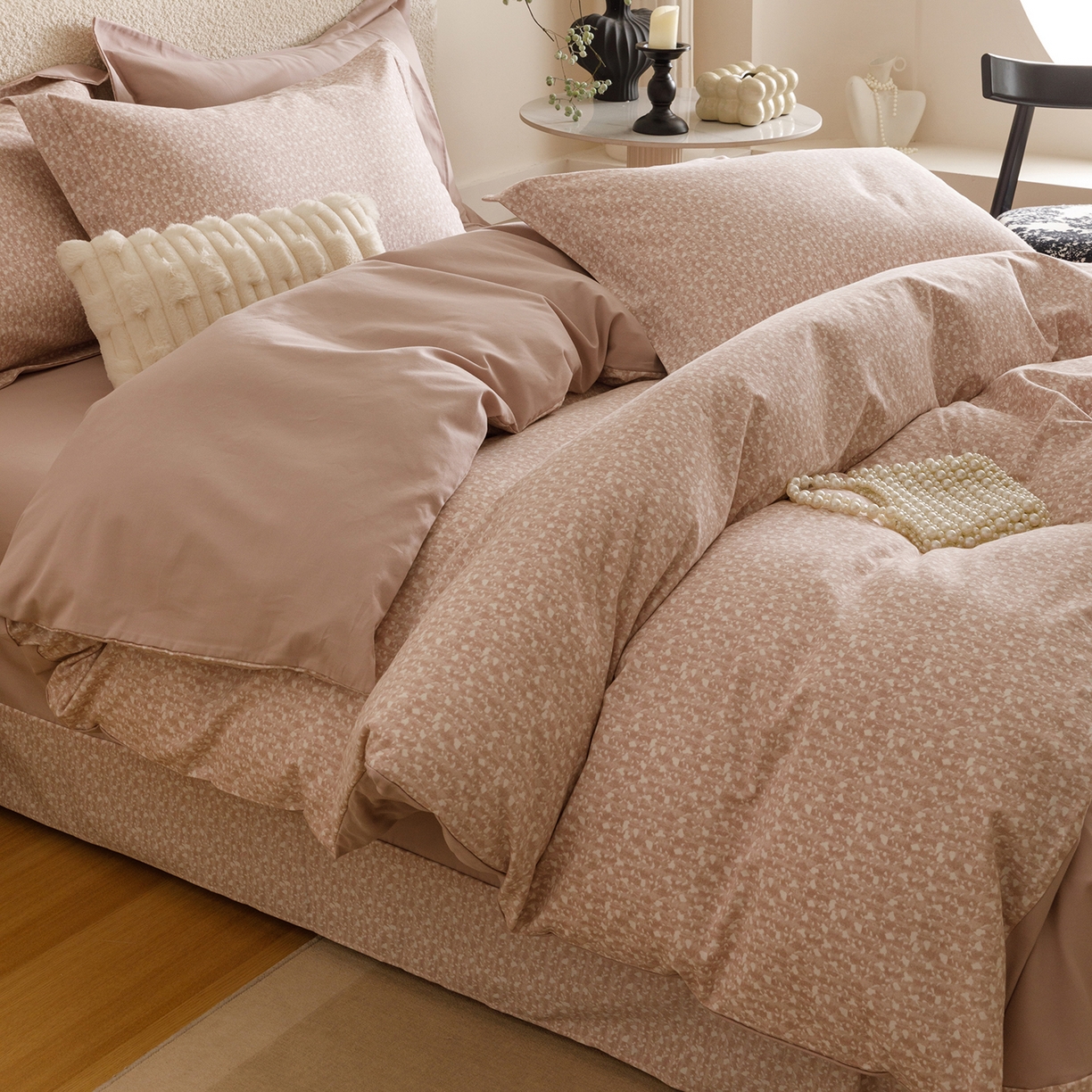 爱思佳 2025新款加厚全棉纯棉磨毛数码印花四件套 情意绵绵