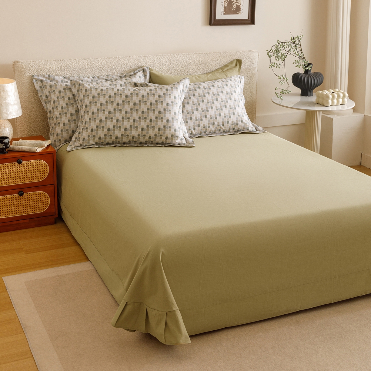 91家纺网 家纺一手货源 找家纺 爱思佳 2025新款加厚全棉纯棉磨毛数码印花四件套 随感