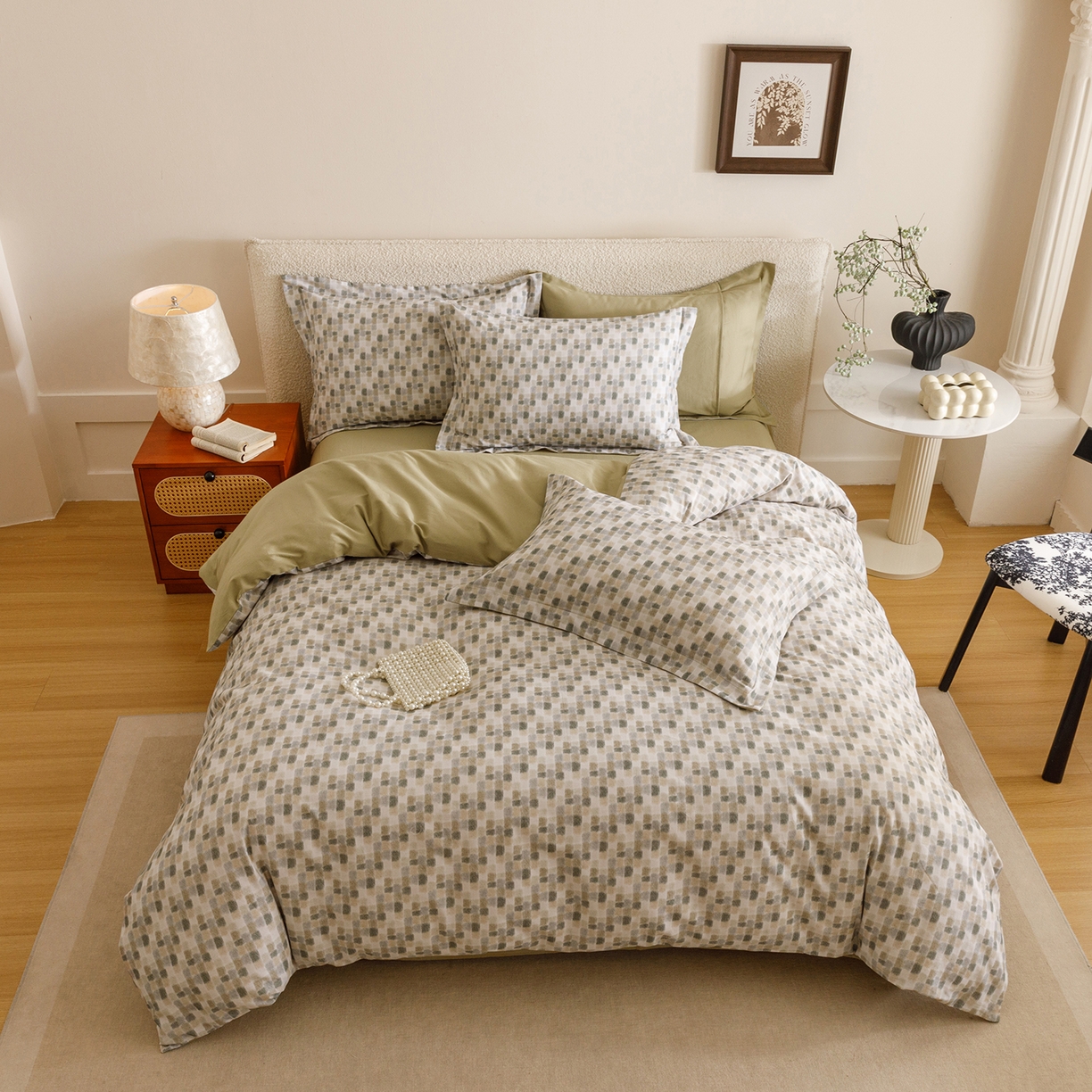 91家纺网 家纺一手货源 找家纺 爱思佳 2025新款加厚全棉纯棉磨毛数码印花四件套 随感