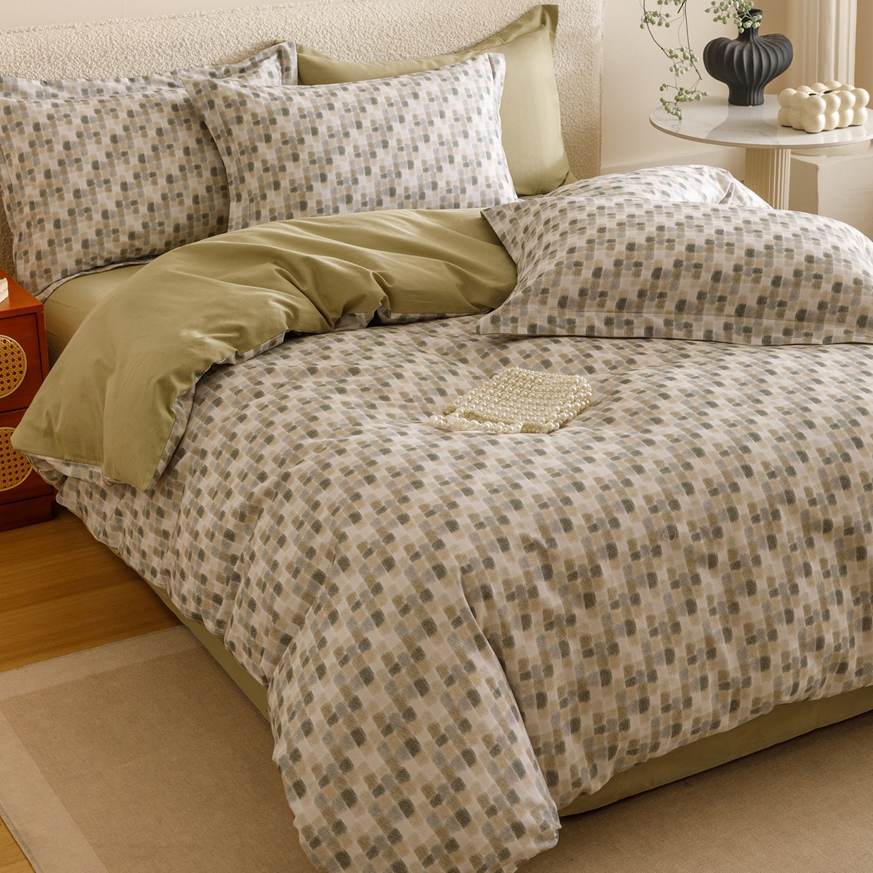 91家纺网 家纺一手货源 找家纺 爱思佳 2025新款加厚全棉纯棉磨毛数码印花四件套 随感