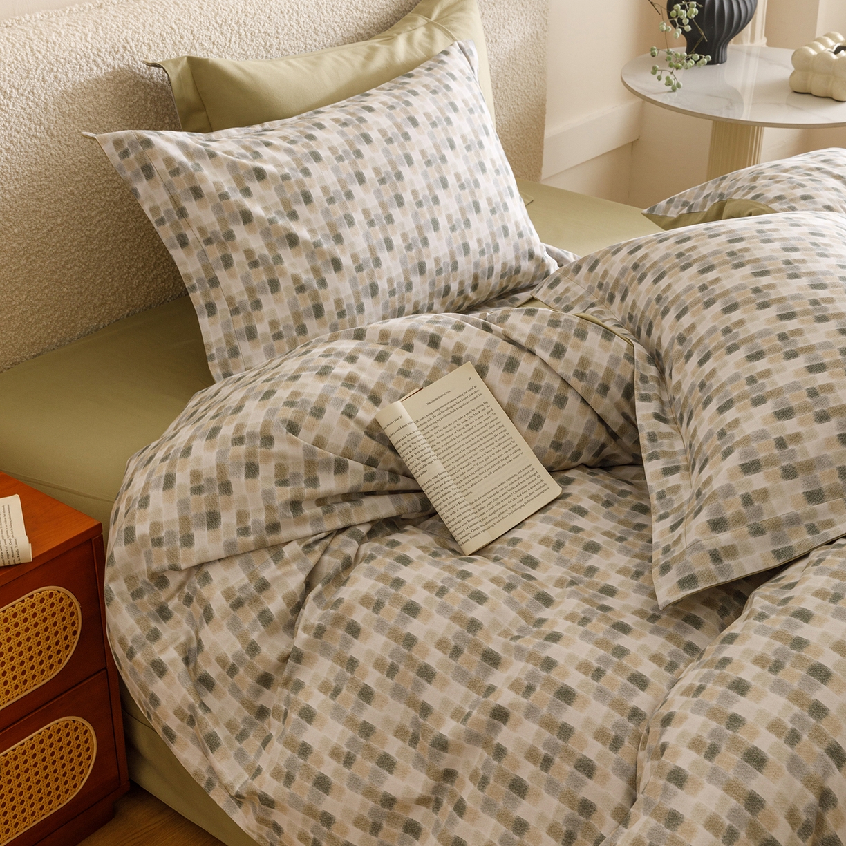 91家纺网 家纺一手货源 找家纺 爱思佳 2025新款加厚全棉纯棉磨毛数码印花四件套 随感