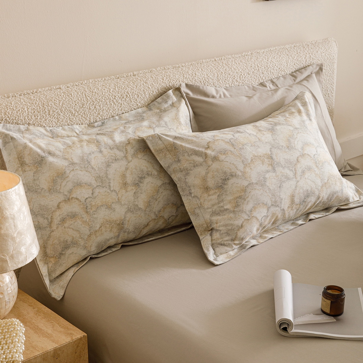 91家纺网 家纺一手货源 找家纺 爱思佳 2025新款加厚全棉纯棉磨毛数码印花四件套 温言