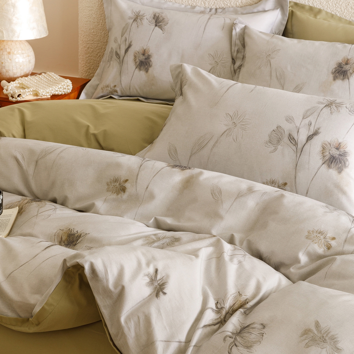 91家纺网 家纺一手货源 找家纺 爱思佳 2025新款加厚全棉纯棉磨毛数码印花四件套 喜秋集