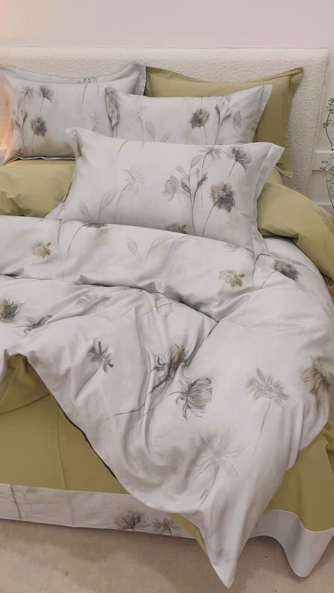 91家纺网 家纺一手货源 找家纺 爱思佳 2025新款加厚全棉纯棉磨毛数码印花四件套 喜秋集