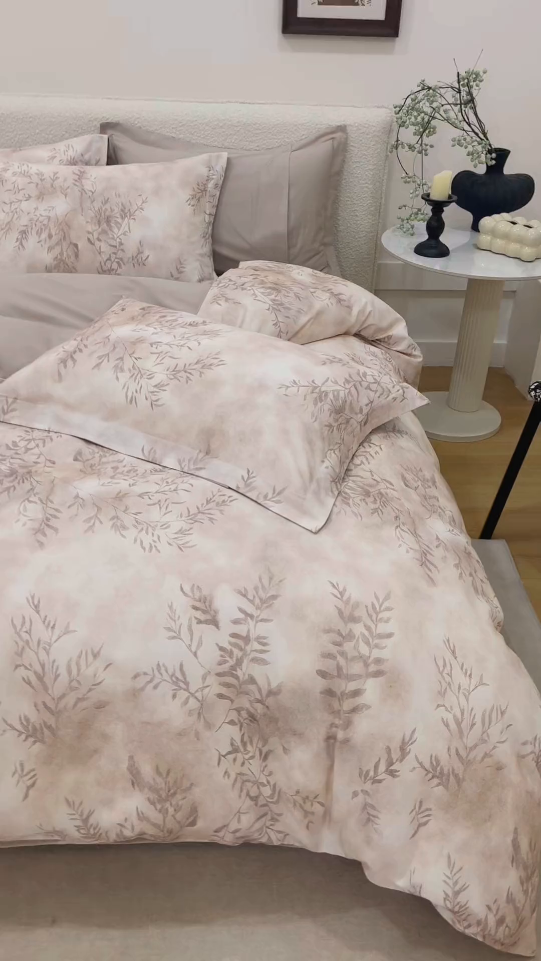 91家纺网 家纺一手货源 找家纺 爱思佳 2025新款加厚全棉纯棉磨毛数码印花四件套 杏花微雨